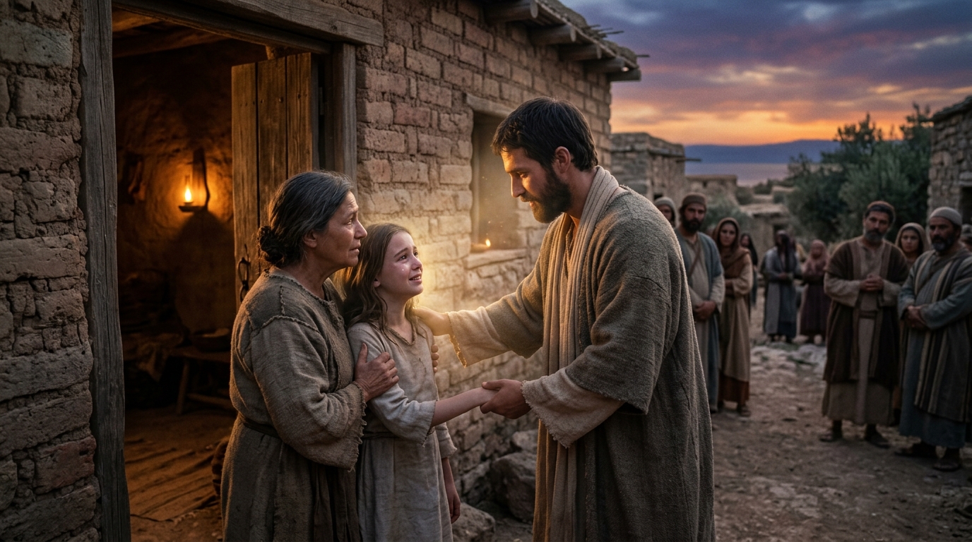 Jesús Sana en Capernaúm: La Compasión y el Poder Restaurador de Dios al Atardecer (Marcos 1:29-34)