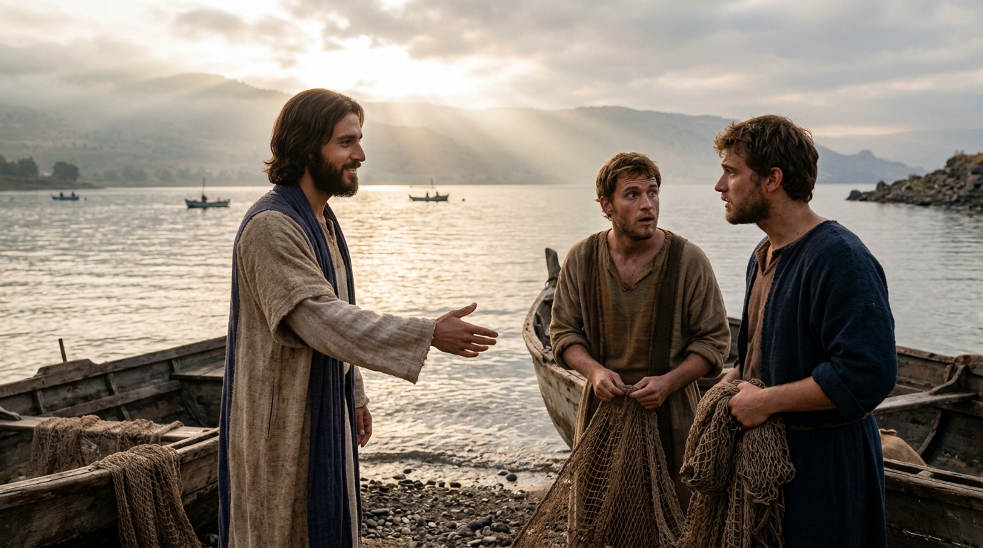 Marcos 1:14-20 — Jesús Llama a Sus Primeros Discípulos: Deja tus Redes y Sígueme