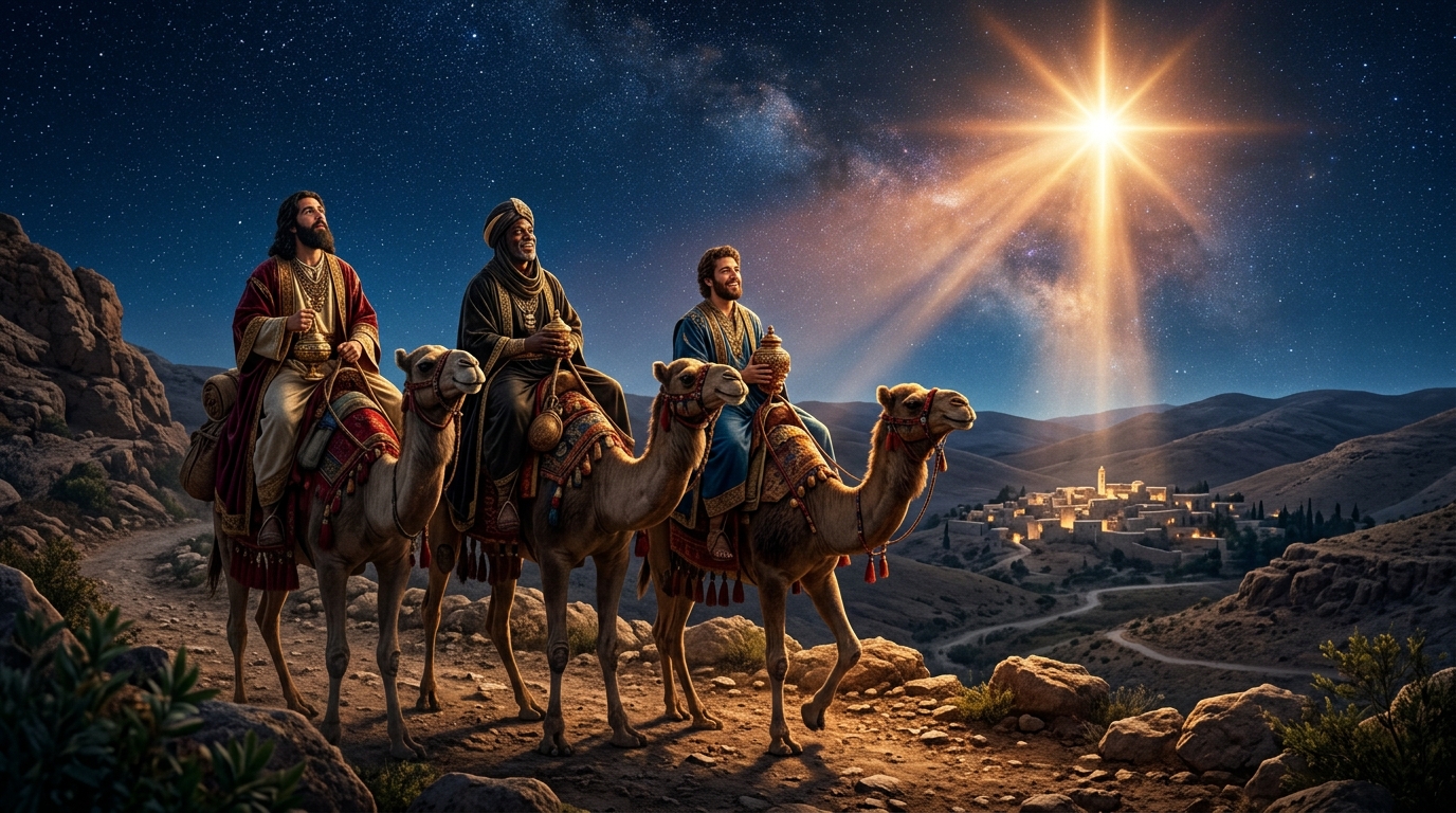 Mateo 2:1-12 — Del Oriente Vienen unos Magos: La Estrella que Guía al Rey